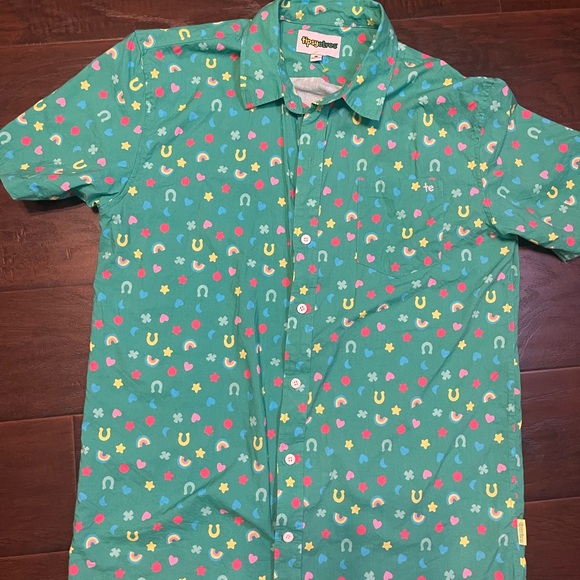 Tipsy Elves Womens button up lucky charms st Patrick’s Size XL cotton rayon - Picture 4 of 9